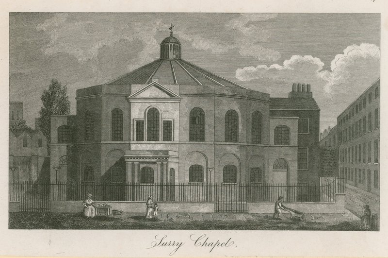 Chapelle de Surrey, Blackfriars Road, Southwark (Chapelle de Rowland Hill) - English School