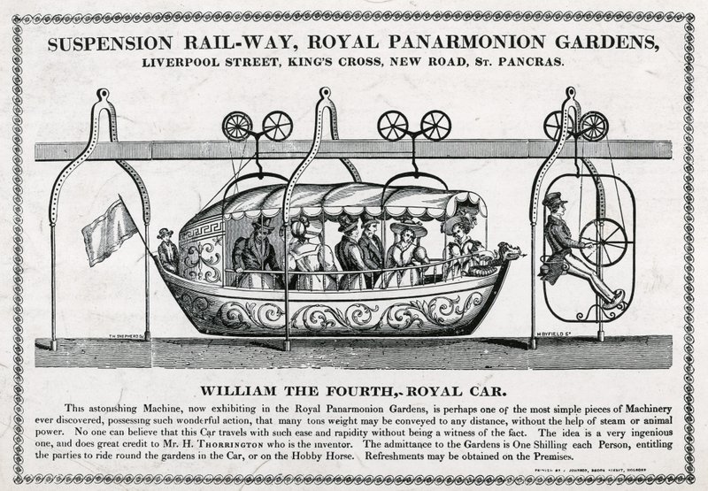 Chemin de fer suspendu, Royal Panarmonion Gardens - English School