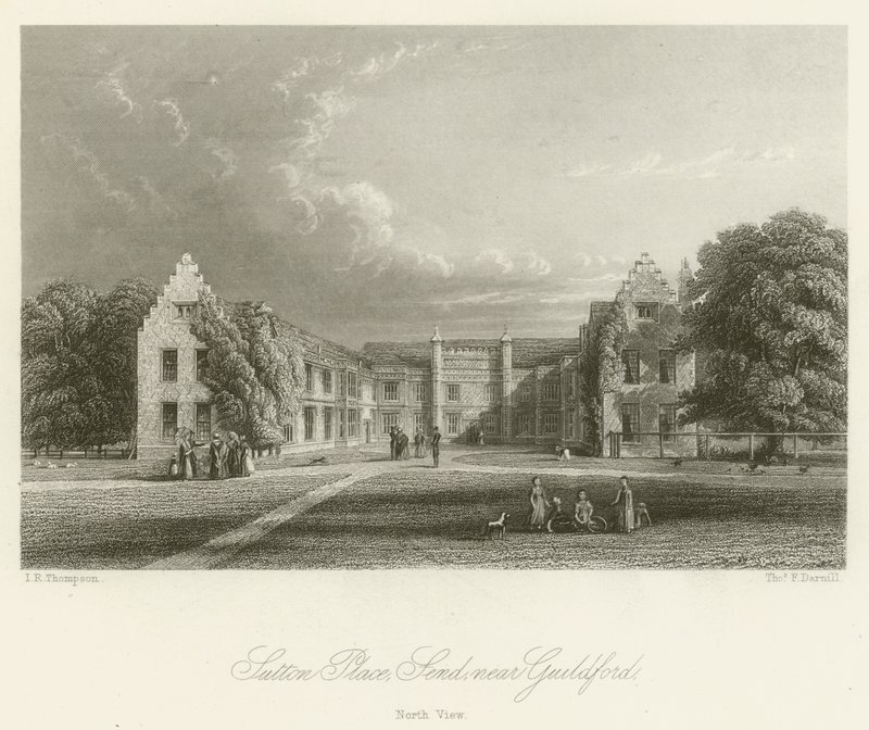 Sutton Place, Send, près de Guildford, vue nord - English School