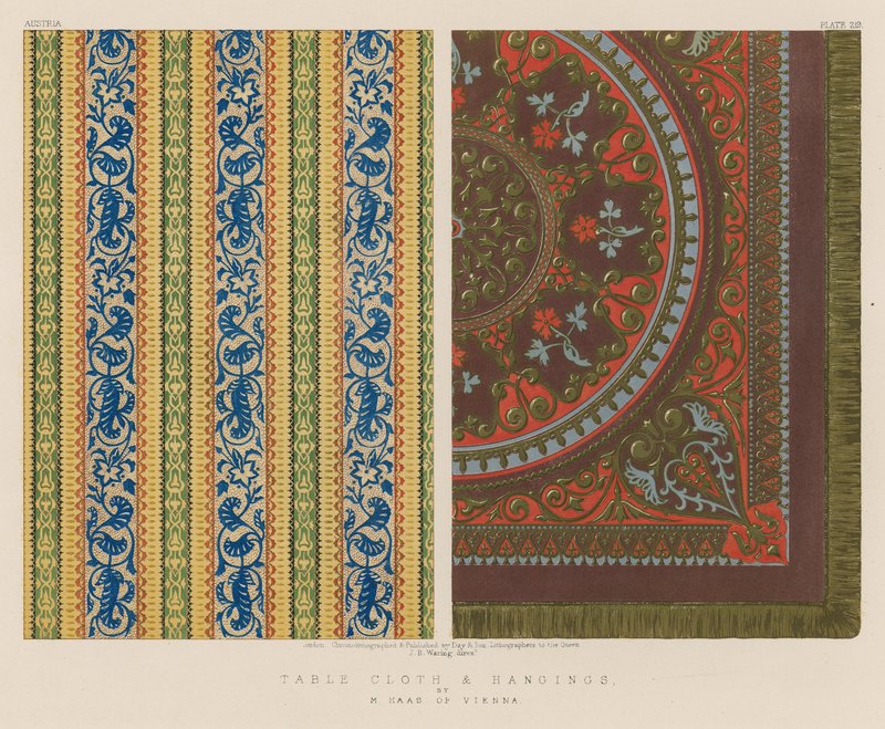 Nappe et tentures - English School