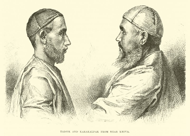 Tadjik et Karakalpak près de Khiva - English School
