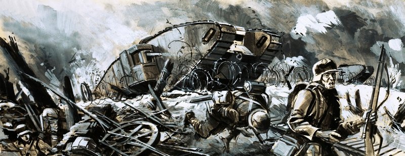 Les chars sont apparus pour la première fois pendant la Première Guerre mondiale - English School