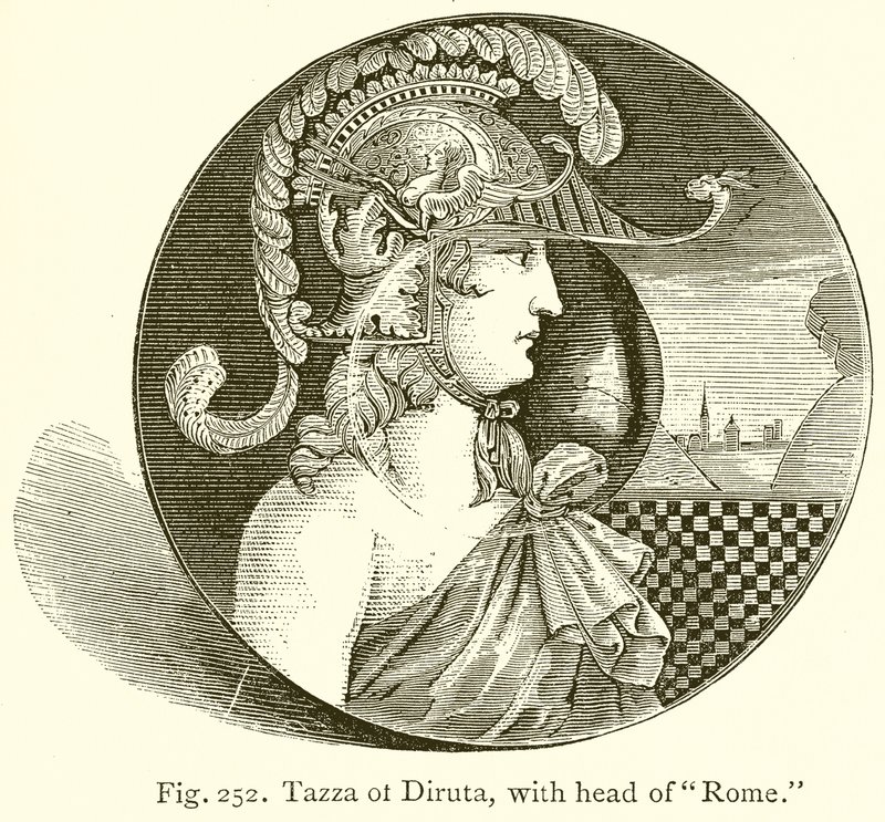 Tazza de Diruta, avec tête de Rome - English School