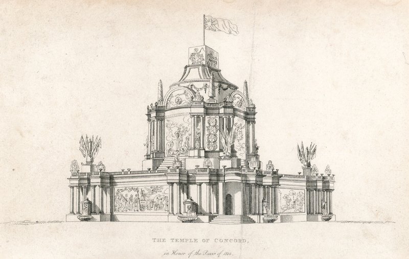 Temple de la Concorde pour la Paix de 1814 - English School