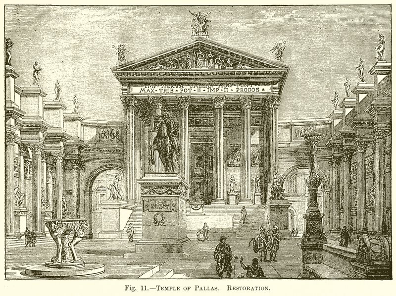 Temple de Pallas. Restauration - English School