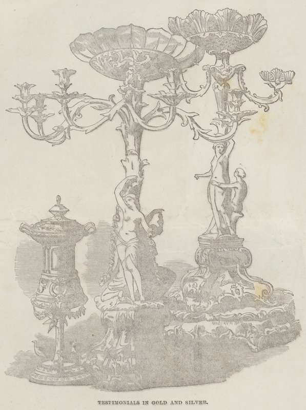 Témoignages en or et en argent (gravure) - English School