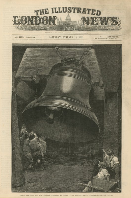 Test de la grande cloche pour la cathédrale Saint-Paul - English School
