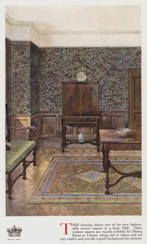Papier peint texturé dans un grand hall - English School
