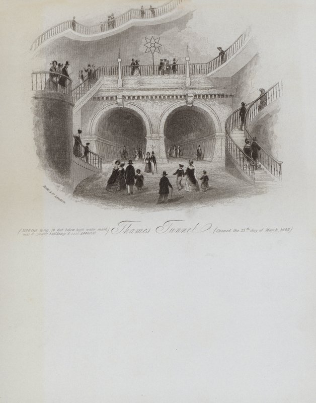 Tunnel de la Tamise (gravure) - English School
