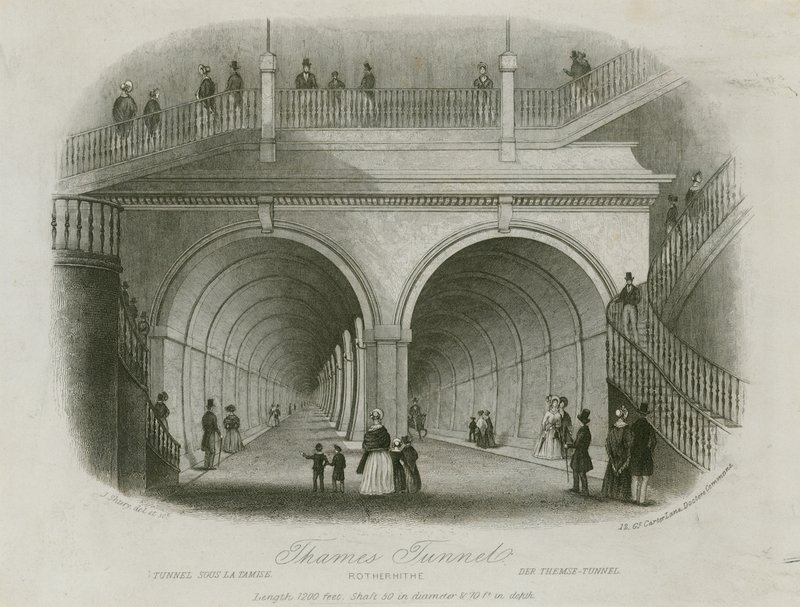 Tunnel de la Tamise, entrée de Rotherhithe - English School