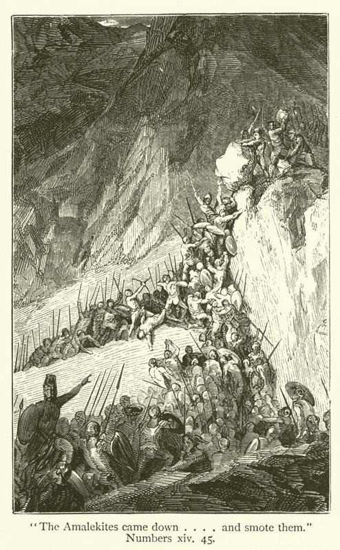 Les Amalécites descendirent... et les frappèrent, Nombres, xiv, 45 - English School