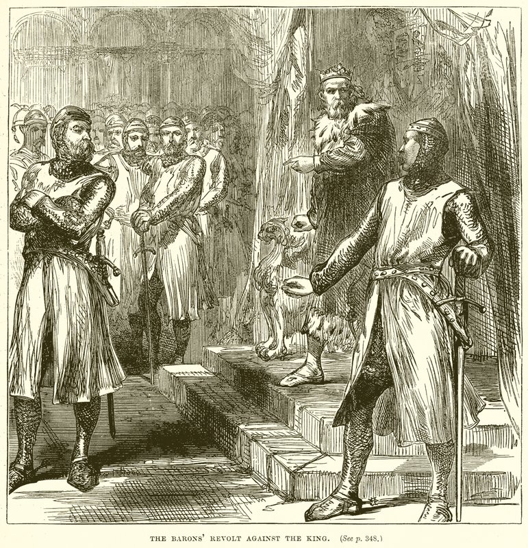 La révolte des barons contre le roi - English School
