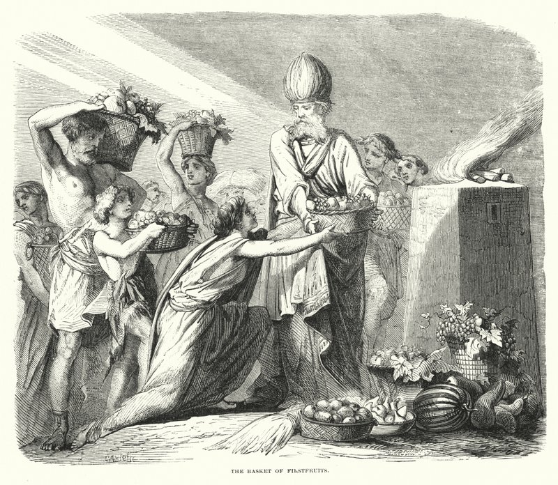 Le Panier des prémices (gravure) - English School