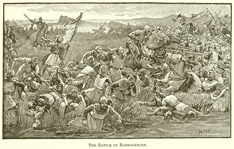 La bataille de Bannockburn - English School