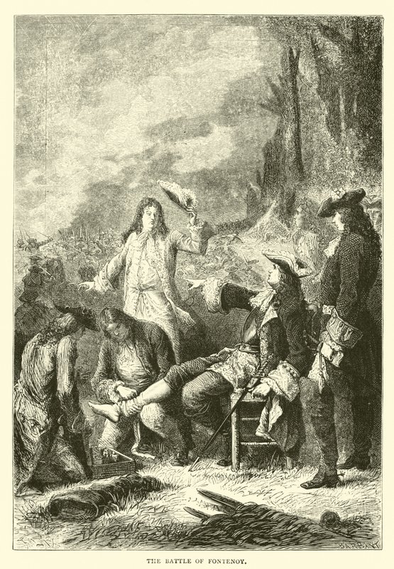 La bataille de Fontenoy - English School