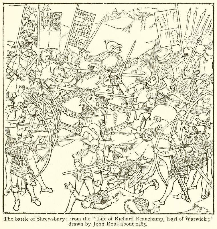 La bataille de Shrewsbury - English School