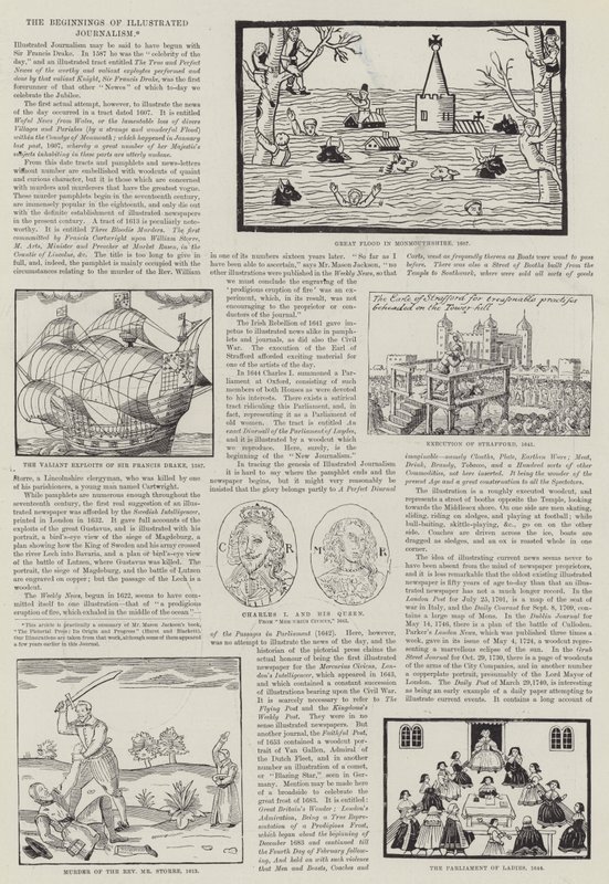 Les débuts du journalisme illustré - English School