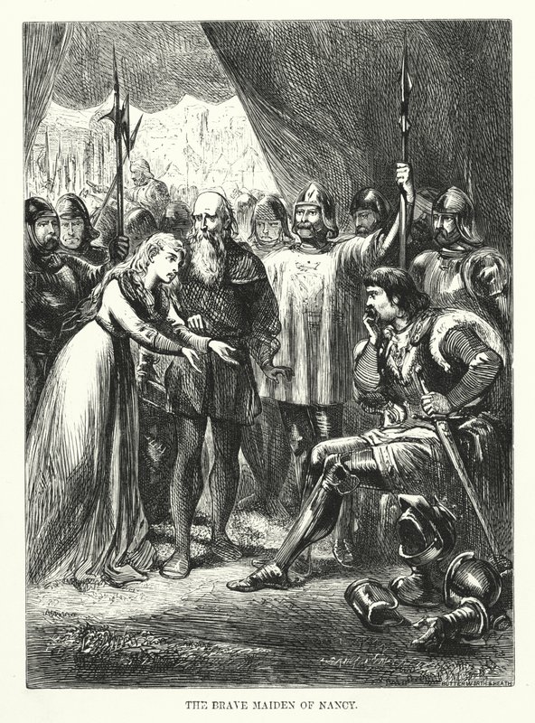 La brave jeune fille de Nancy (gravure) - English School