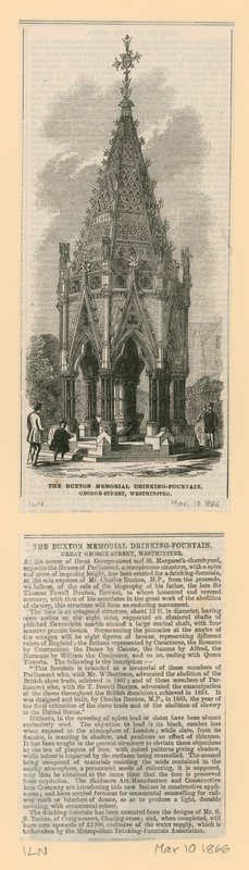 Fontaine commémorative Buxton, St Margarets Westminster - English School