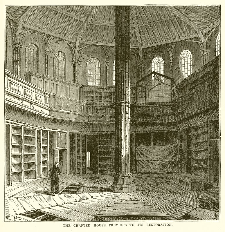 La salle capitulaire avant sa restauration - English School