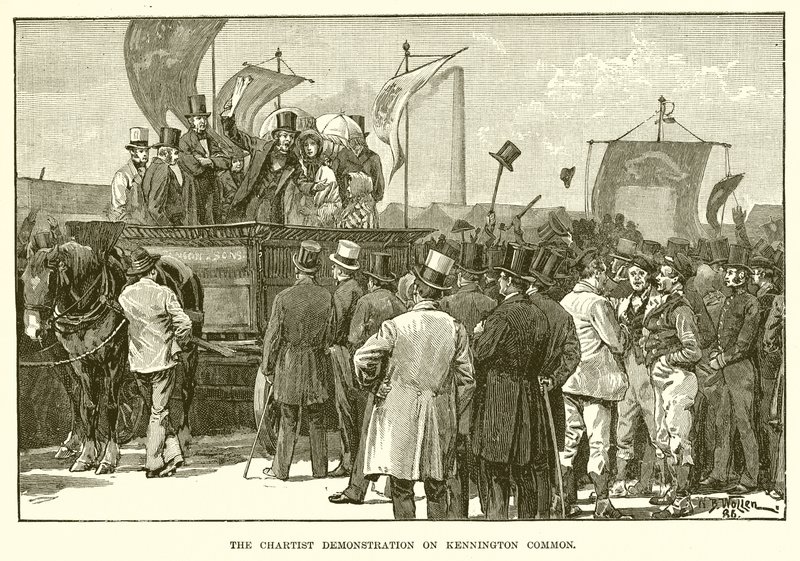 La manifestation chartiste sur Kennington Common - English School