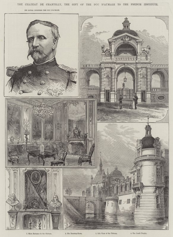Le château de Chantilly, don du duc d