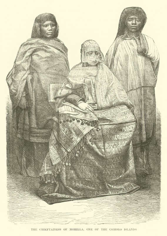 La cheftaine de Mohilla, une des îles Comores - English School