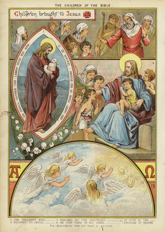 Les enfants de la Bible : Enfants amenés à Jésus - English School