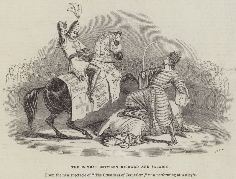 Le combat entre Richard et Saladin - English School