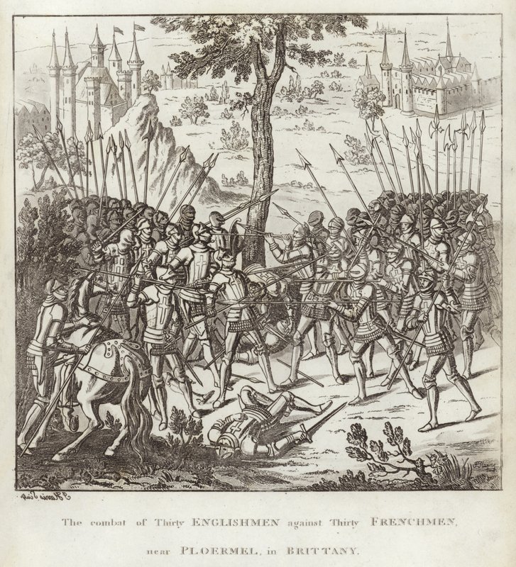 Le combat de trente Anglais contre trente Français, près de Ploërmel, en Bretagne - English School