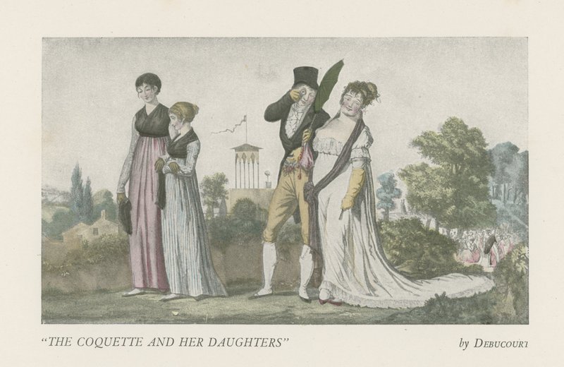 La coquette et ses filles - English School