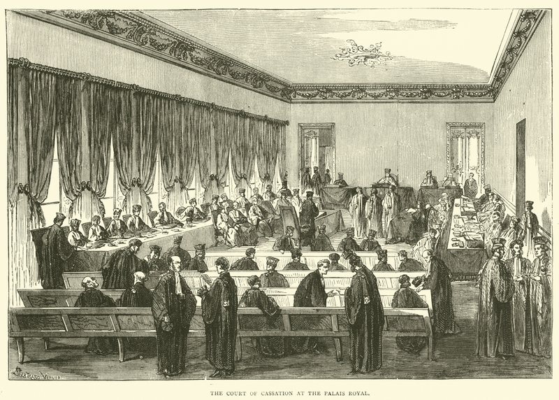 La Cour de cassation au Palais-Royal, mai 1871 - English School