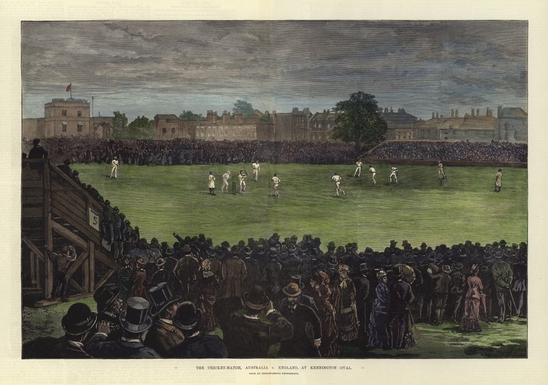 Le match de cricket, Australie contre Angleterre, au Kennington Oval - English School