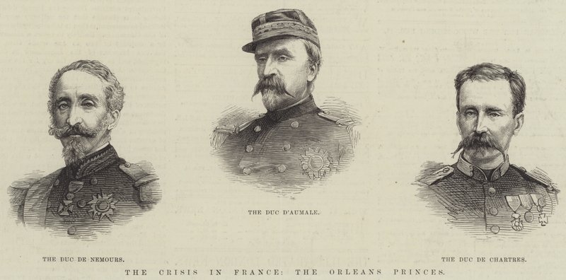 La crise en France, les princes d