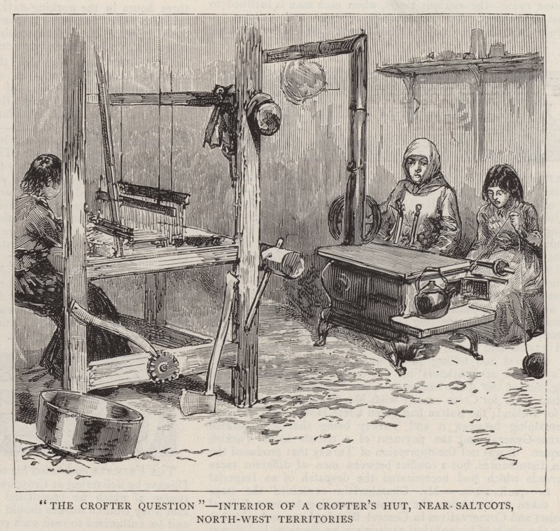 "La question des crofters", intérieur d