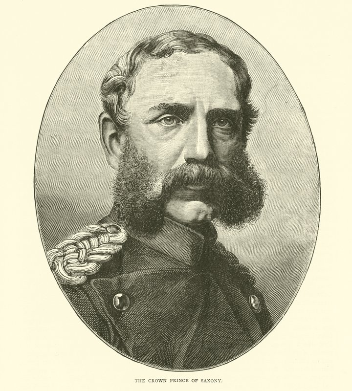 Le prince héritier de Saxe, août 1870 - English School