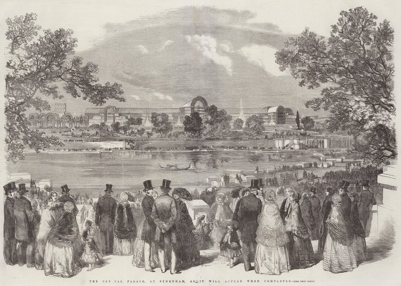Le Crystal Palace, à Sydenham, tel qu