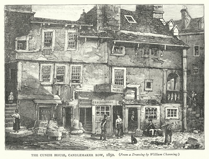 La maison Cunzie, Candlemaker Row - English School