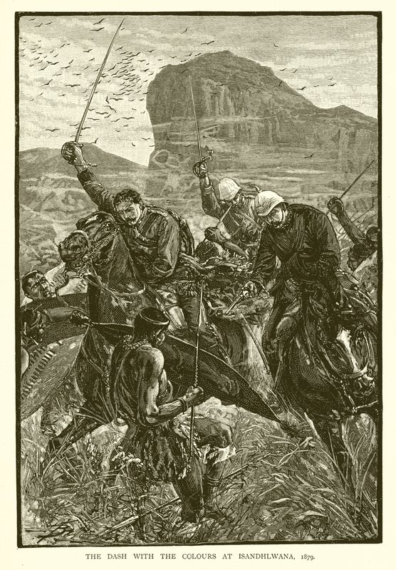 La course avec les couleurs à Isandhlwana, 1879 - English School