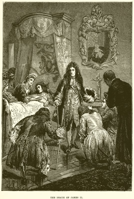 La mort de Jacques II - English School