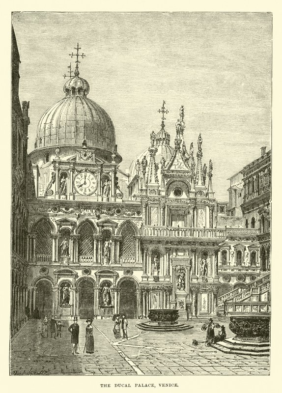 Le Palais des Doges, Venise - English School