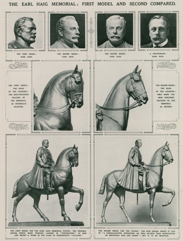 Le mémorial du comte Haig : premier modèle et second comparé - English School