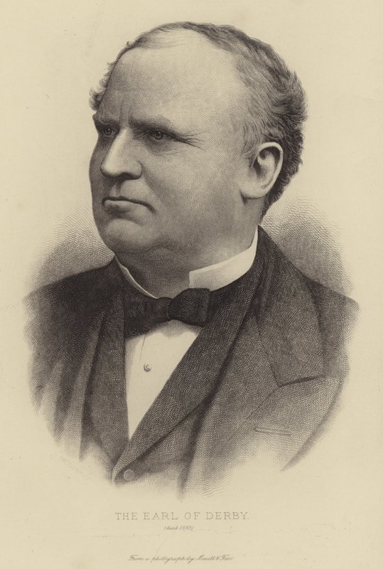 Le Comte de Derby, mort en 1893 - English School