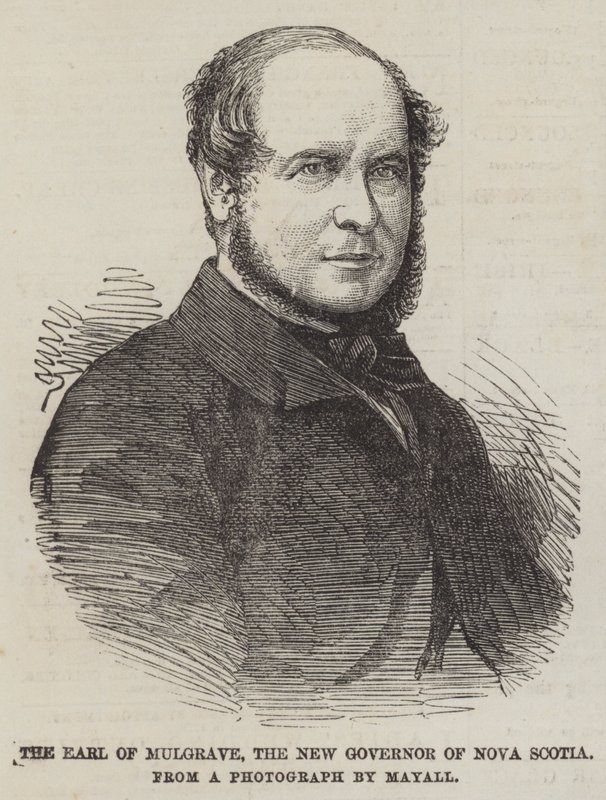 Le comte de Mulgrave, le nouveau gouverneur de la Nouvelle-Écosse (gravure) - English School