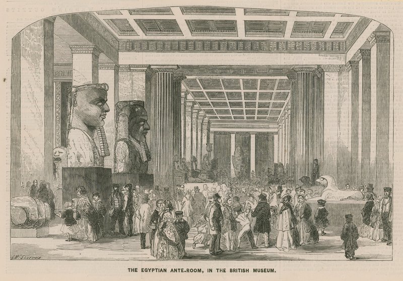 Antichambre égyptienne au British Museum - English School