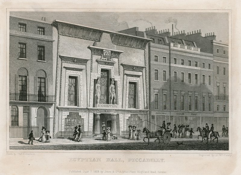 La salle égyptienne, Piccadilly - English School