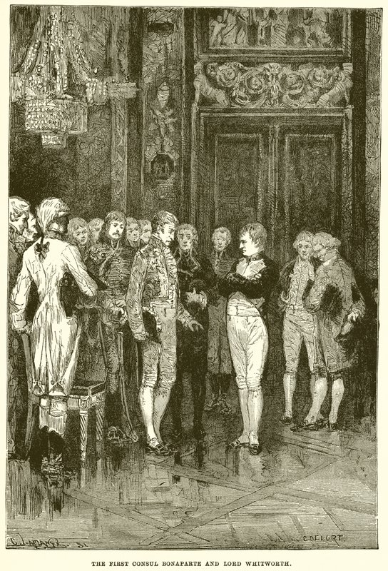 Le Premier Consul Bonaparte et Lord Whitworth - English School