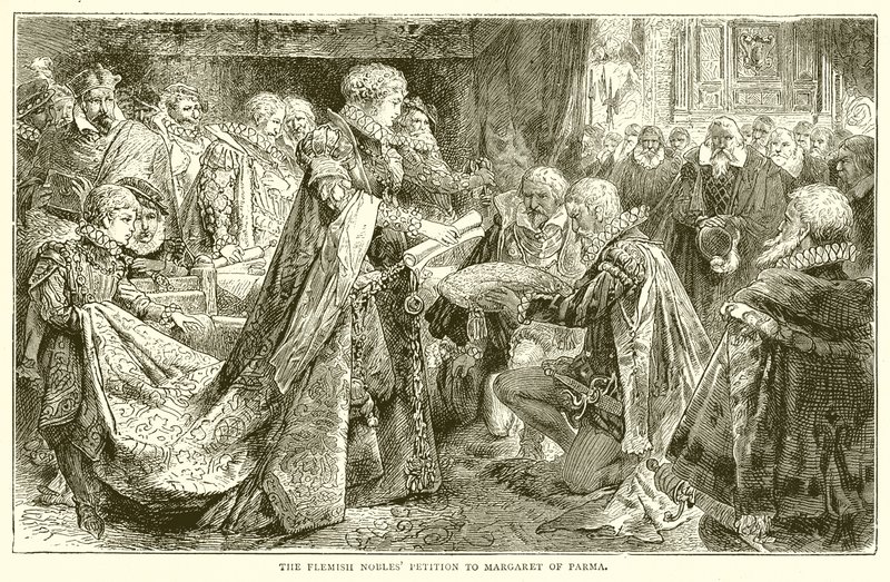 Les nobles flamands pétitionnent Marguerite de Parme - English School