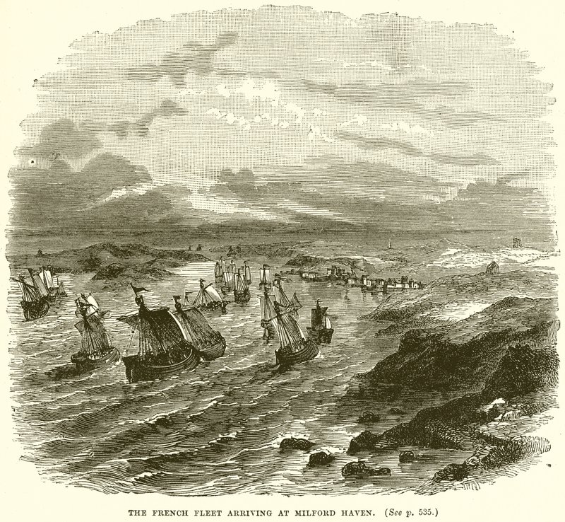 La Flotte Française arrivant à Milford Haven - English School