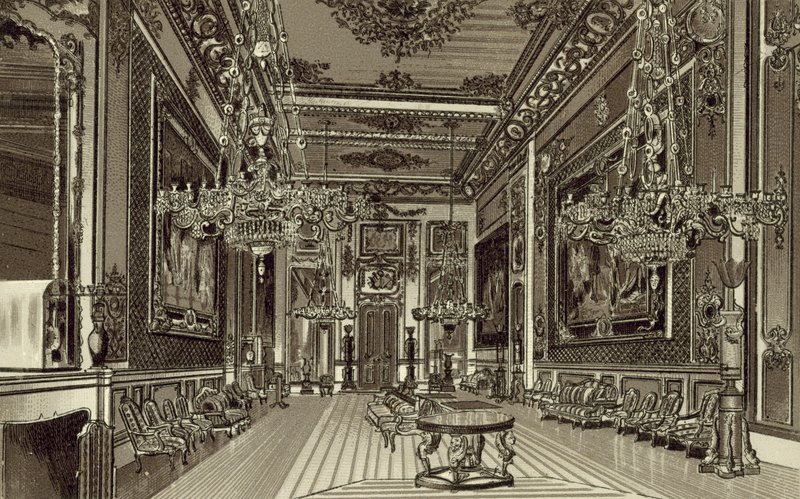 La grande salle de réception, château de Windsor - English School
